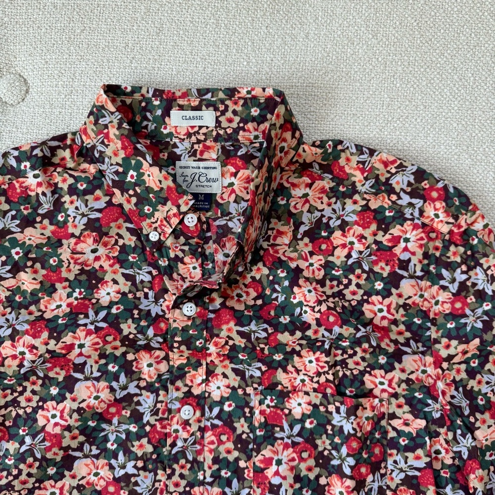 Men’s J.Crew Floral Button Down Shirt